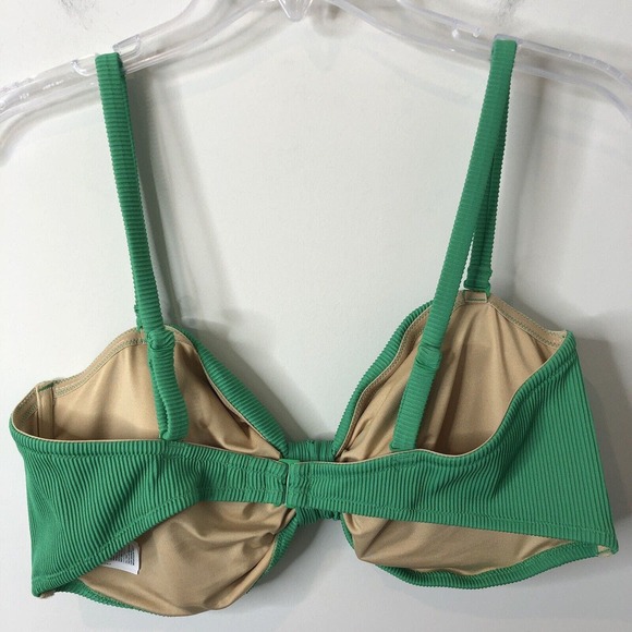 Old Navy NWT Women's Cinched Front Bikini Top Removable Pads in Emerald Reef 2X - Picture 4 of 8